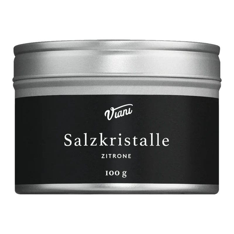 Salzkristalle Zitrone
