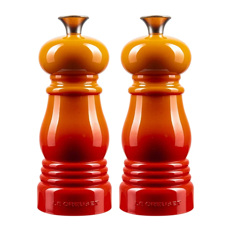 Salz und Pfeffermühle Set – Ofenrot