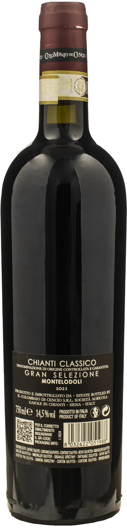 Colombaio di Cencio Chianti Classico Gran Selezione Gaiole Montelodoli 2021