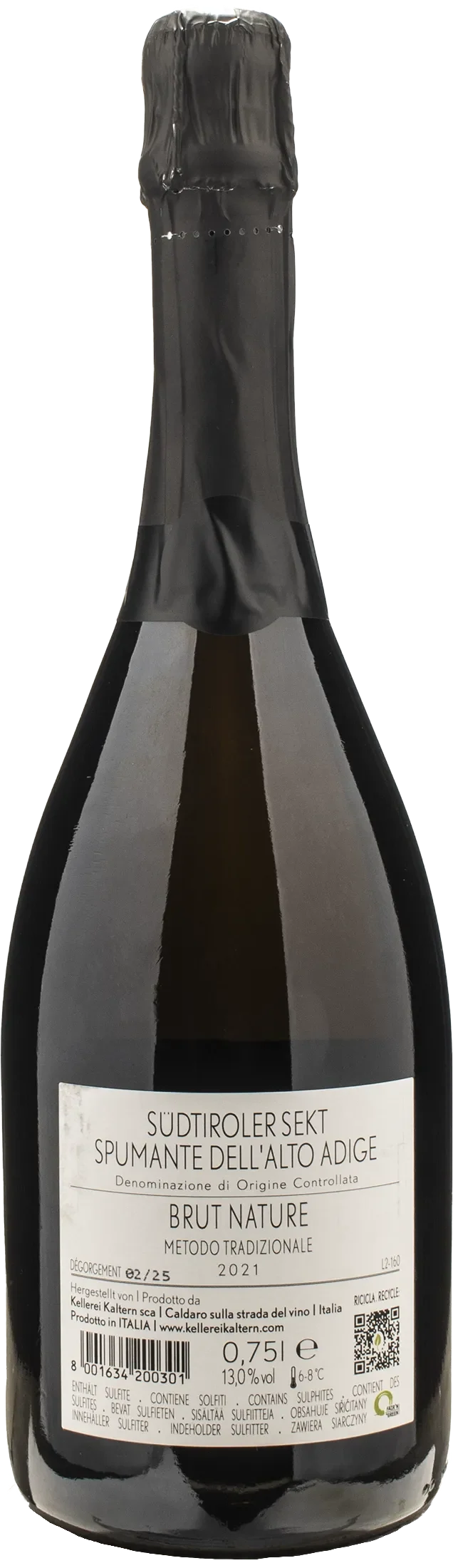 Caldaro Spumante Brut Nature 2021
