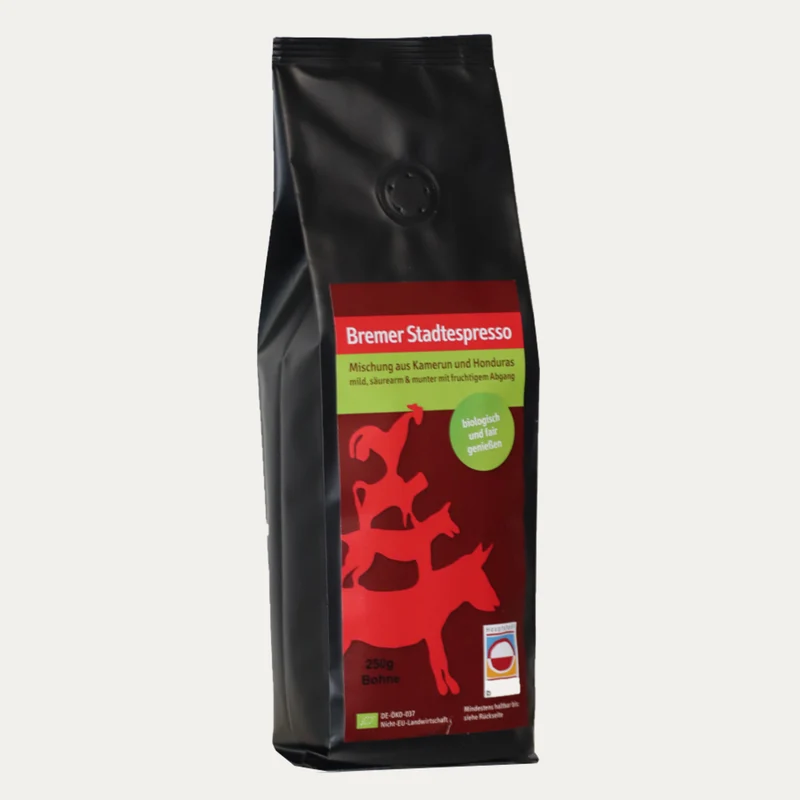 Bremer Bio-Stadtespresso – ganze Bohne 250 g