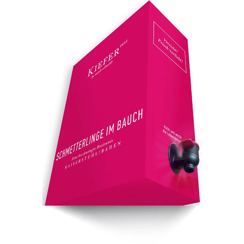 Kiefer, Schmetterlinge im Bauch Rosécuvée feinherb BiB 2019 Rose