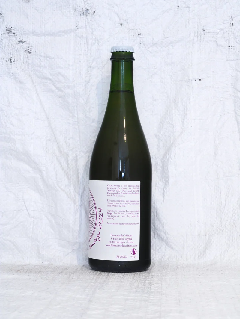 Bière Vivante de Nondegu 2024 0,75L