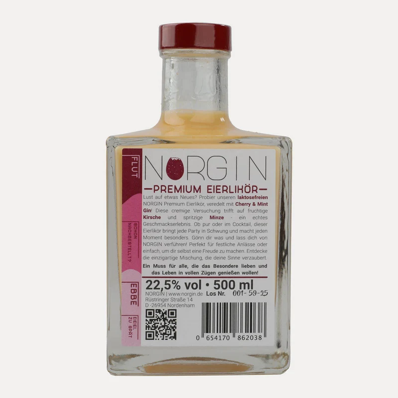 NORGIN – Eierlikör – Cherry & Mint Gin – 500 ml