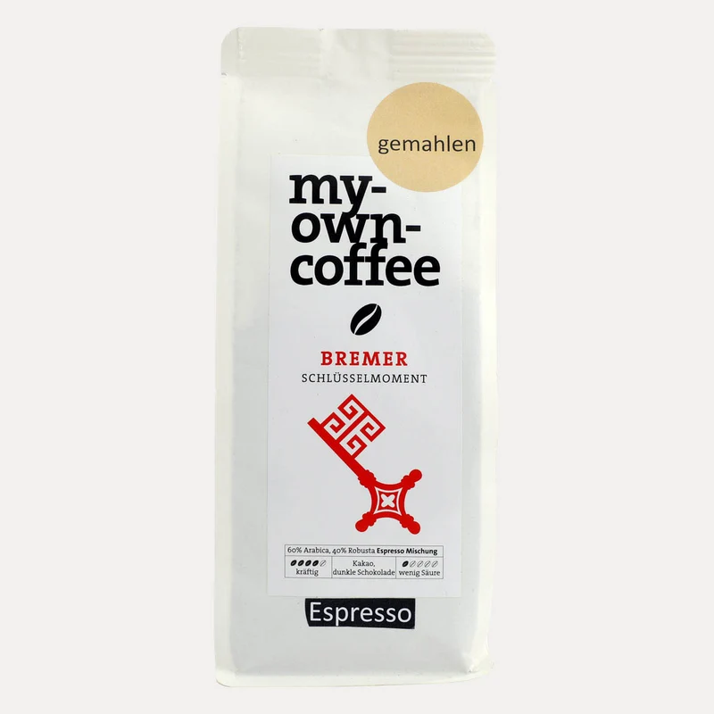 My Own Coffee – Bremer Schlüsselmoment – Gemahlen oder Ganze Bohne – 250 g