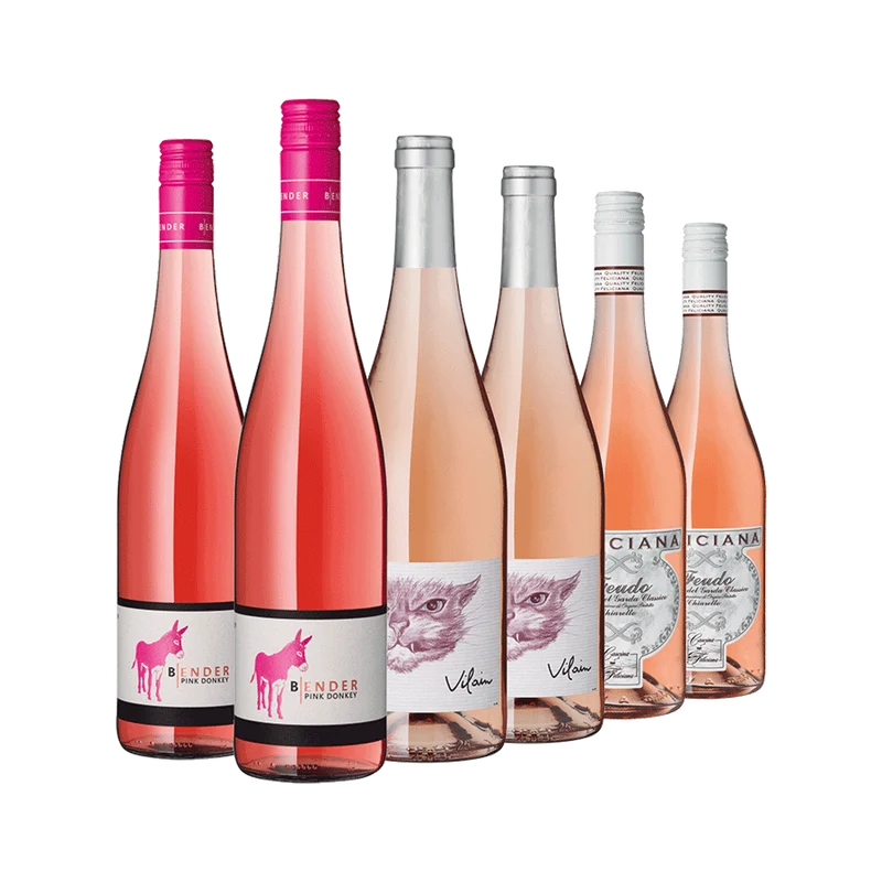 Weinauswahl „Frühlingsboten in Rosé“