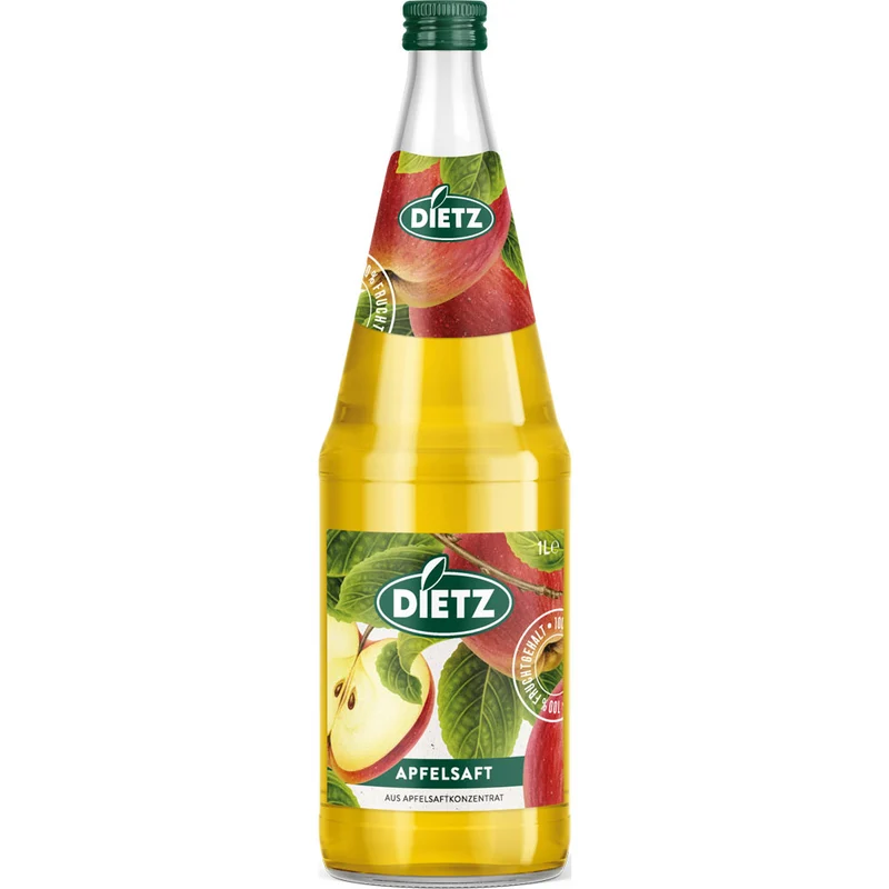 Dietz Apfelsaft klar 6x 1 Liter (MEHRWEG)
