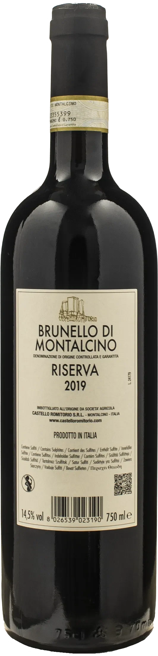 Castello Romitorio Brunello di Montalcino Riserva 2019