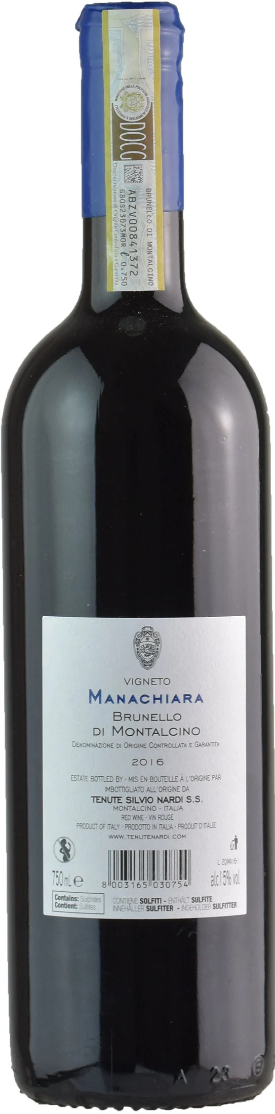 Silvio Nardi Brunello di Montalcino Manachiara 2016