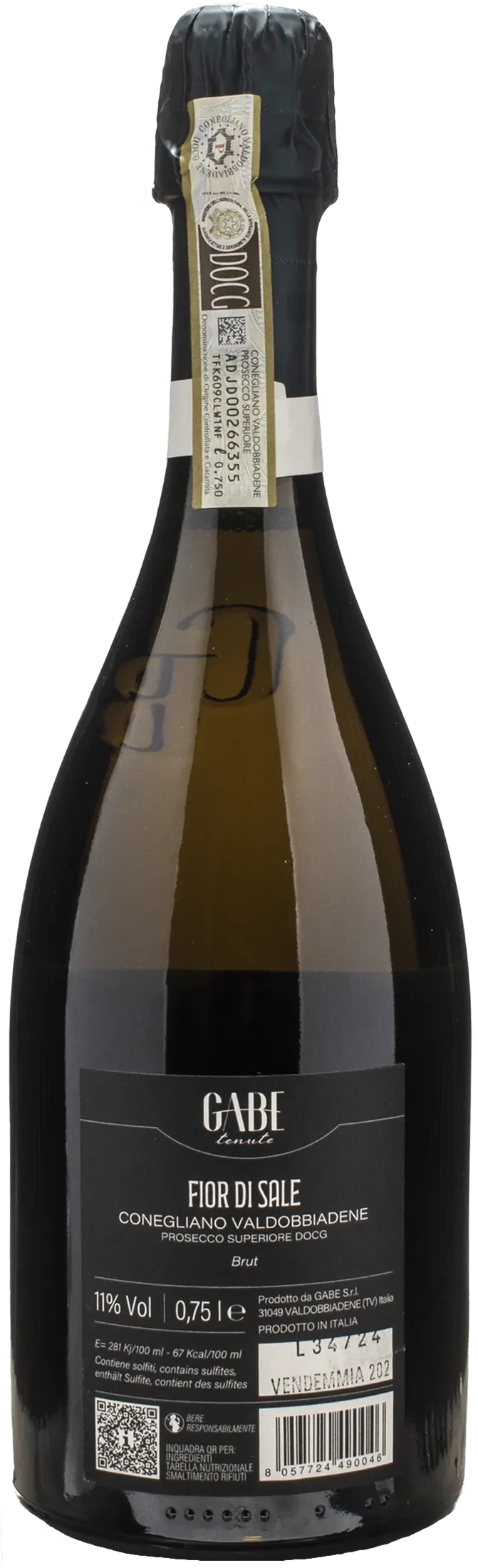 Gabe Conegliano Valdobbiadene Rive di San Michele Fior di Sale Brut 2024