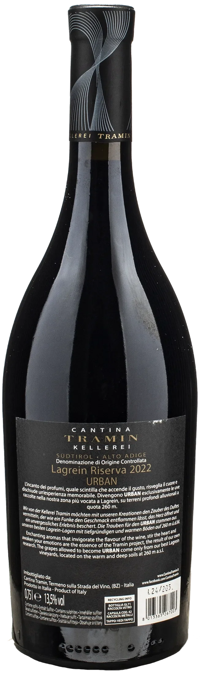 Tramin Urban Lagrein Riserva 2022