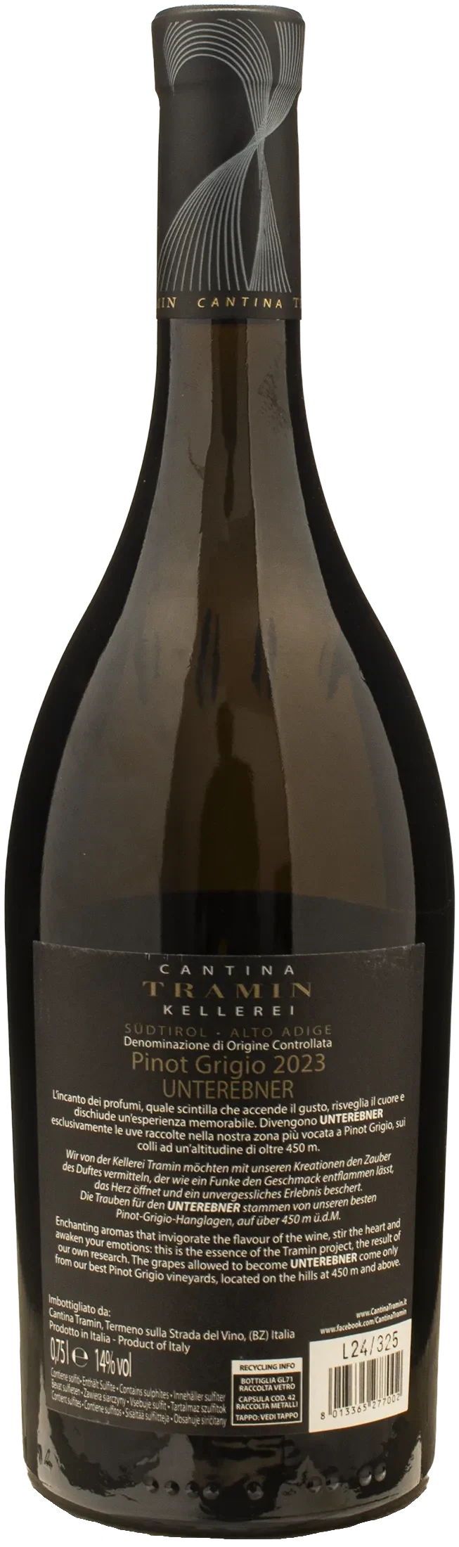 Tramin Unterebner Pinot Grigio 2023
