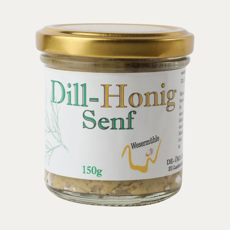 Bio Dill-Honig Senf – Wesermühle – 150 g