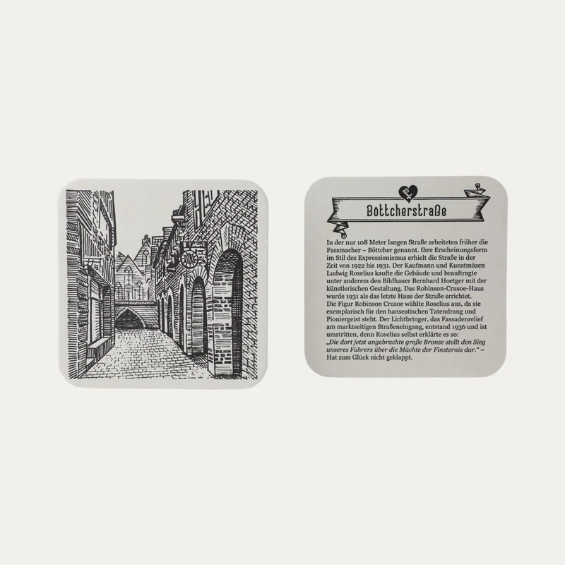 Bierdeckel-Set 12 x – Bremen