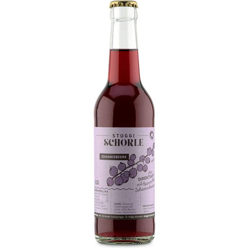 Stuggi Schorle Johannisbeere 24x 0,33 Liter (MEHRWEG)