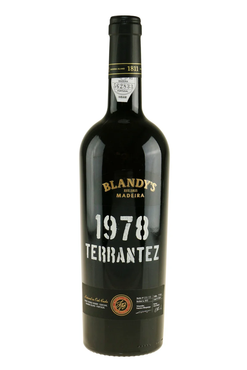Blandy's Vintage Terrantez 1978 Bottled 2022
