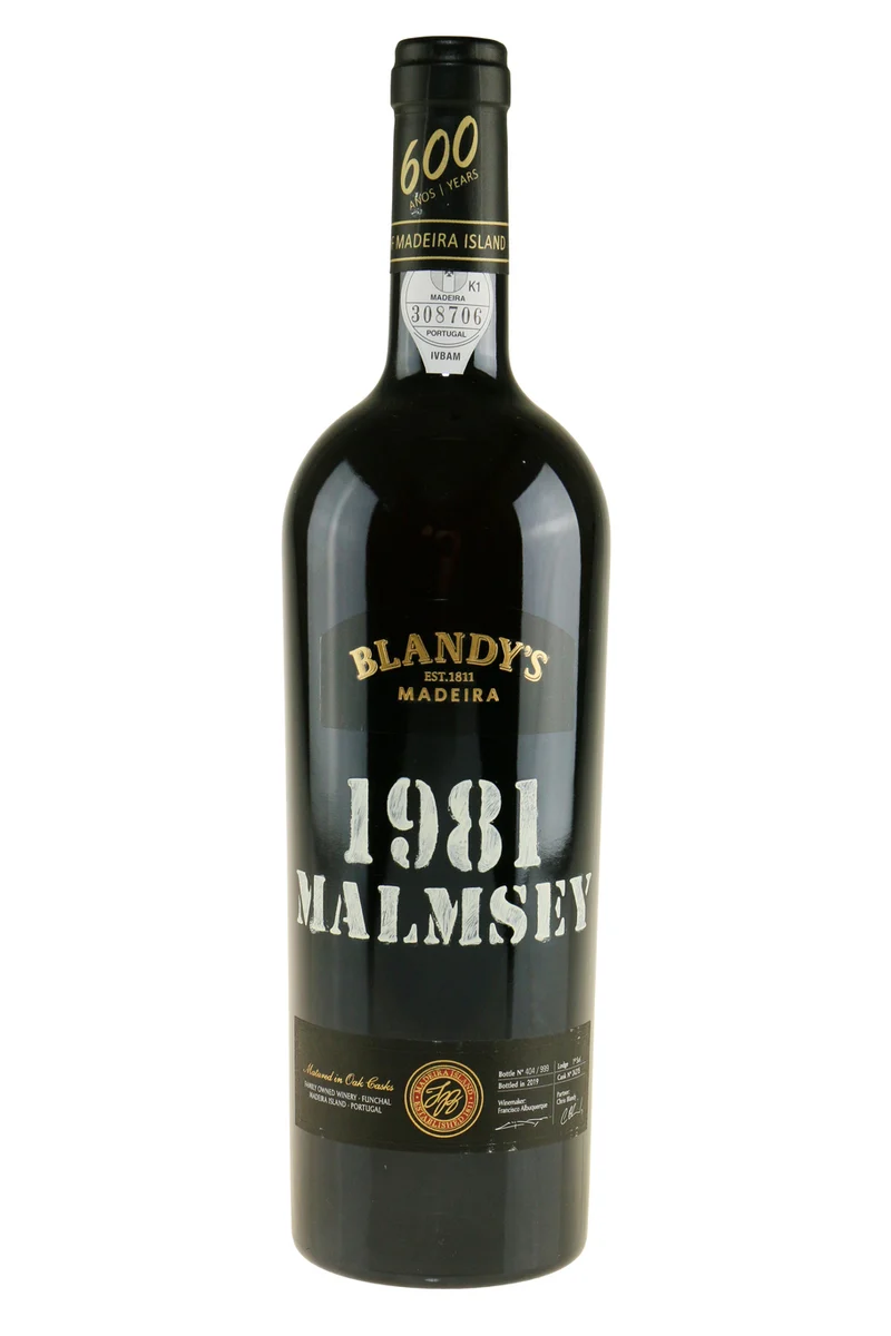 Blandy's Vintage Malmsey 1981 Bottled 2019