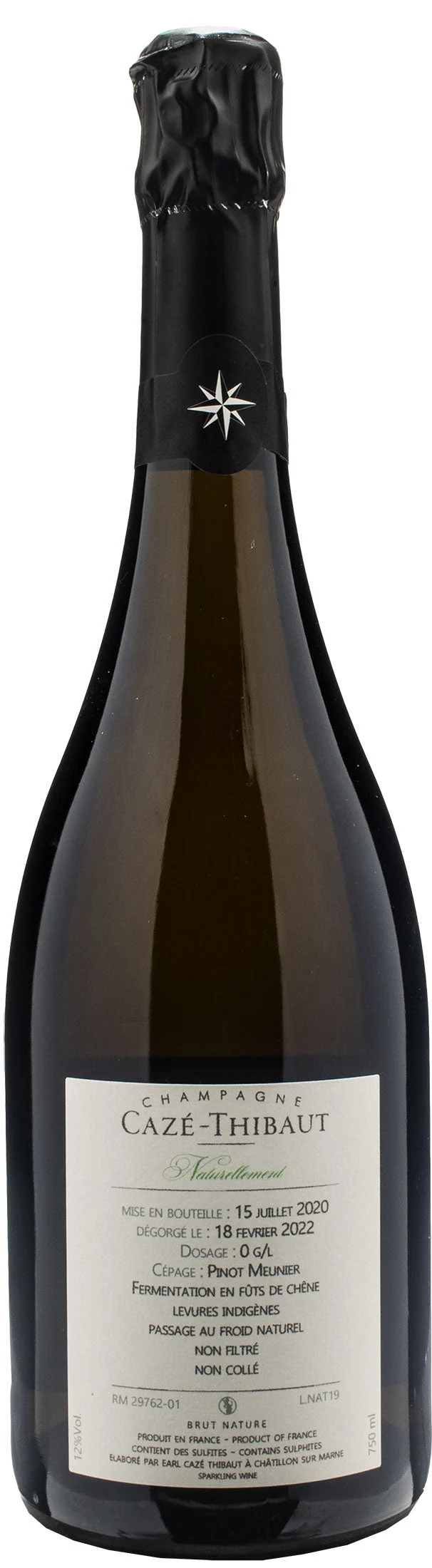 Caze Thibaut Champagne Naturellement Brut Nature