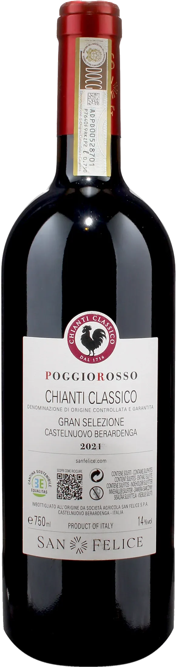 San Felice Chianti Classico Gran Selezione Poggio Rosso 2021
