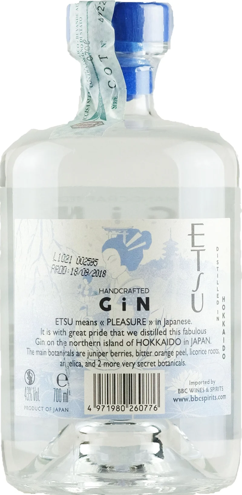 Etsu Japanese Gin 0.7L