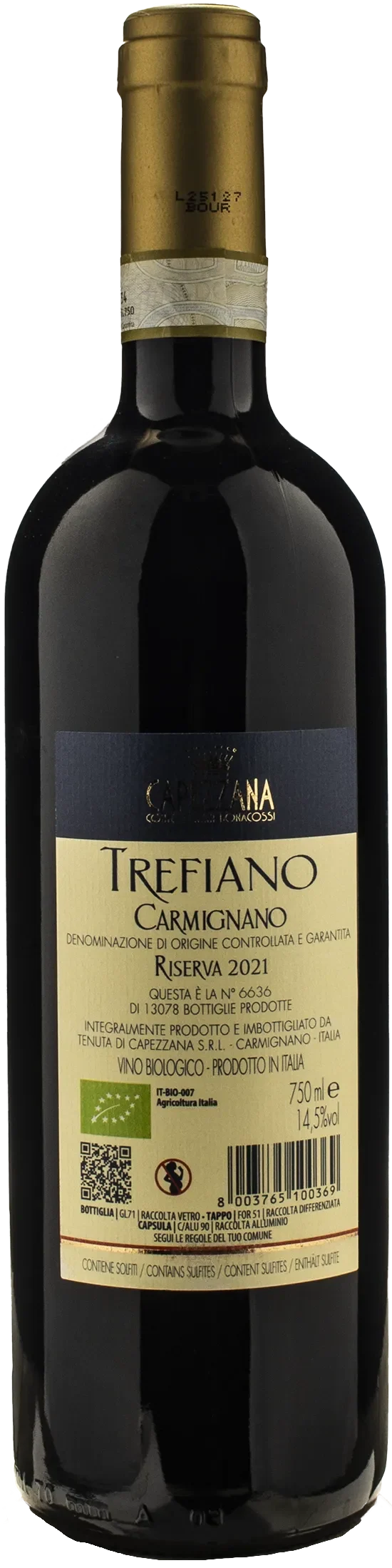 Capezzana Carmignano Trefiano Riserva 2021