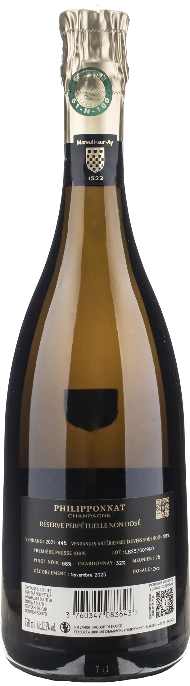 Philipponnat Champagne Reserve Perpetuelle Non Dose