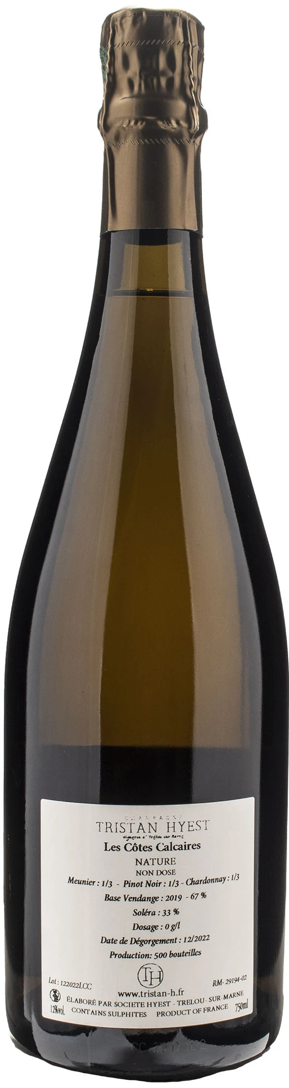 Tristan Hyest Champagne Les Cotes Calcaires Nature