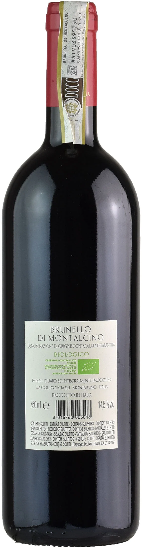 Col D'Orcia Brunello di Montalcino 2016