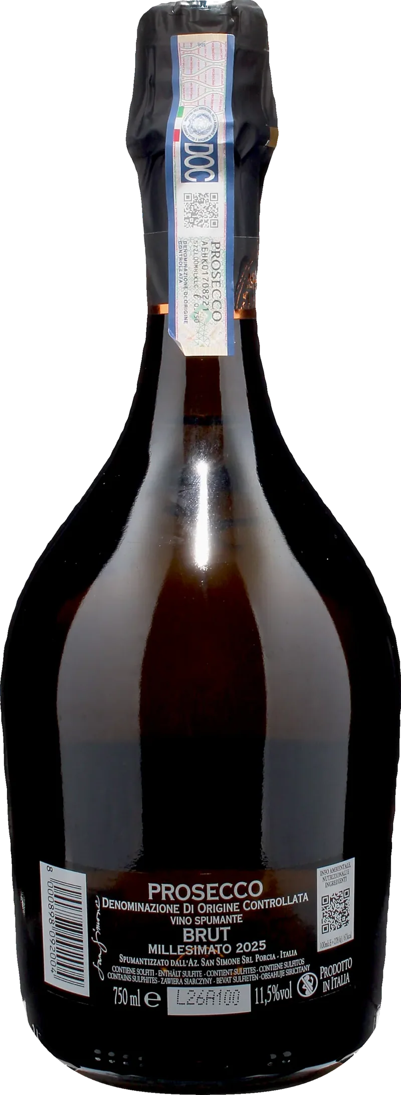 San Simone Prosecco Millesimato Perlae Naonis Brut 2025
