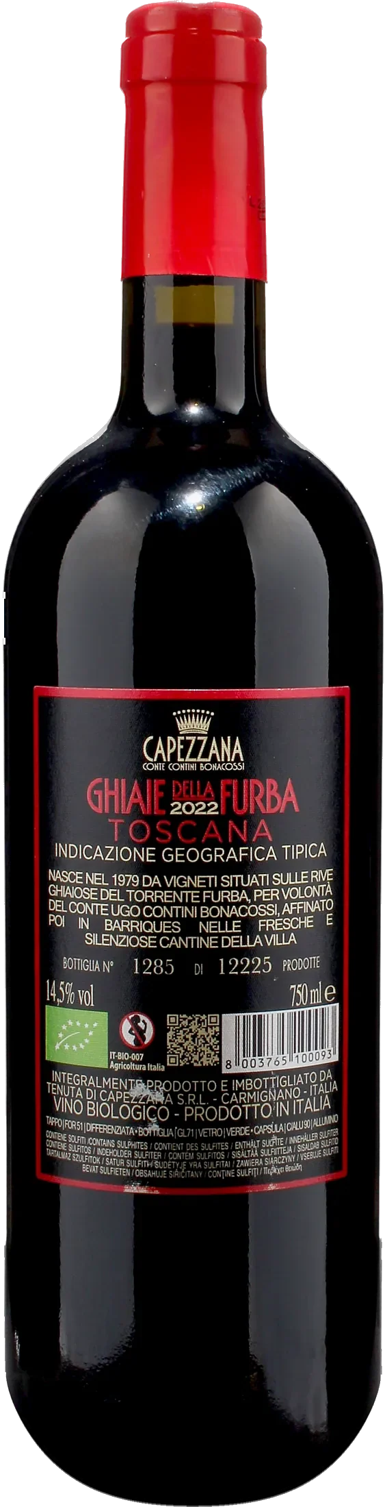 Capezzana Ghiaie della Furba 2022
