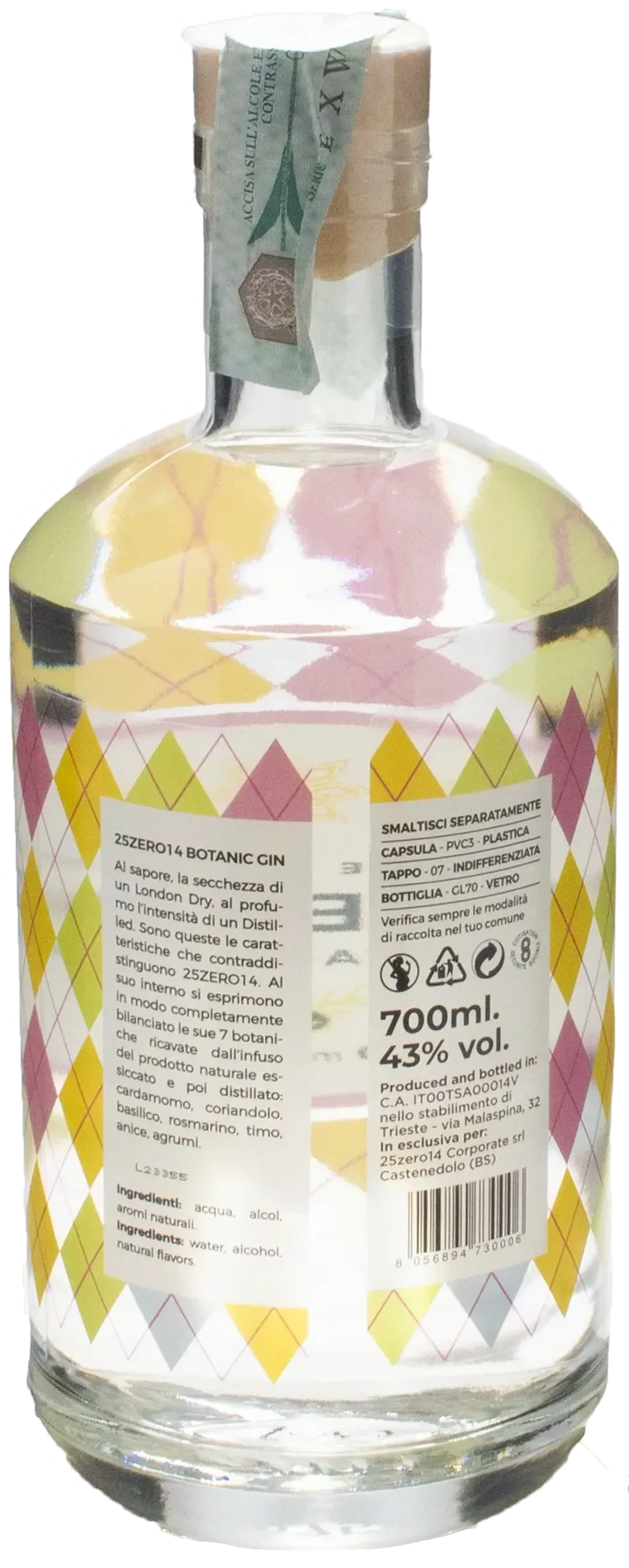 25Zero14 Gin Botanic 0.7L