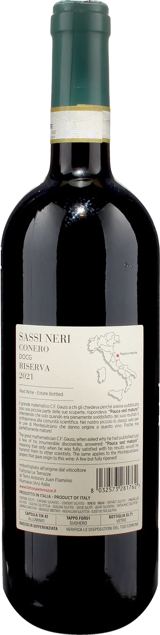 Fattoria Le Terrazze Conero Sassi Neri Riserva 2021