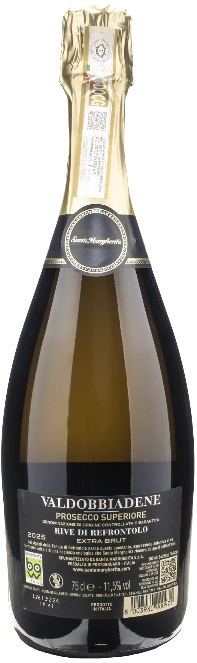 Santa Margherita Valdobbiadene Prosecco Superiore Rive di Refrontolo Extra Brut 2025
