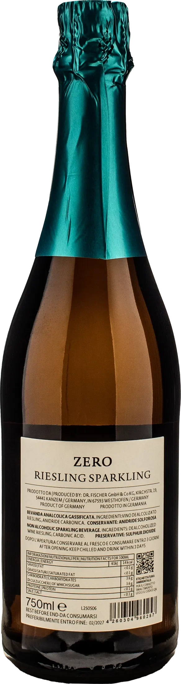 Dr. Fischer Riesling Sparkling Zero Alcol