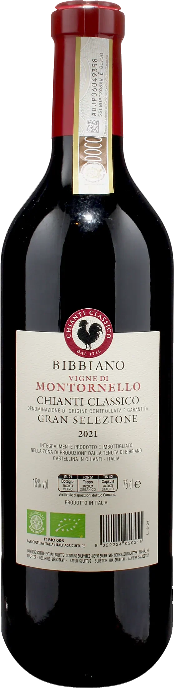 Bibbiano Chianti Classico Gran Selezione Montornello 2021
