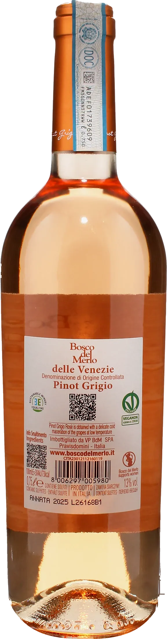 Bosco del Merlo Pinot Grigio Rosè 2025