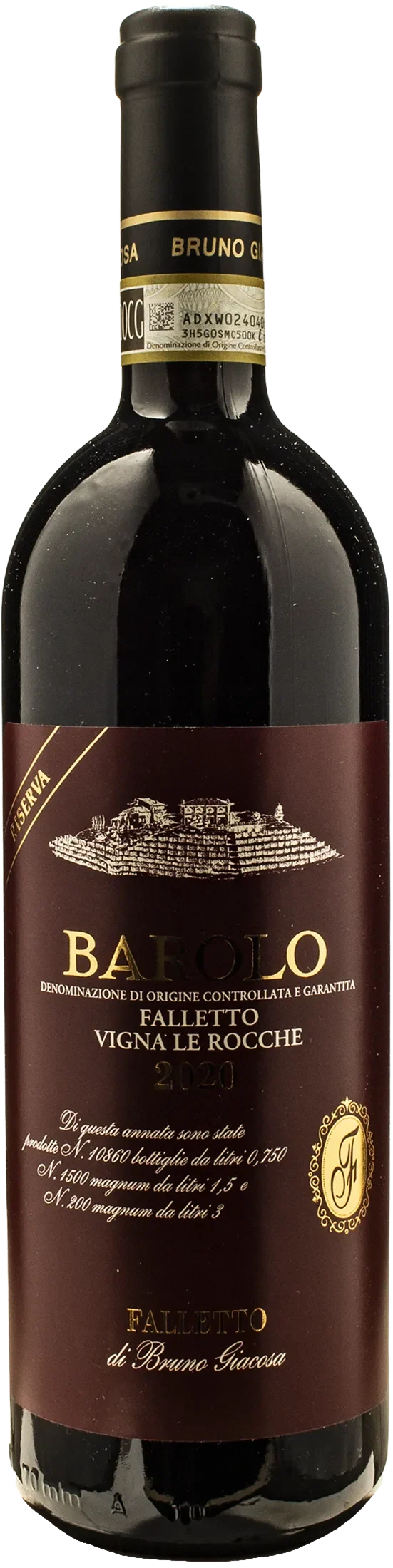 Bruno Giacosa Barolo Falletto Vigna Le Rocche Riserva 2020