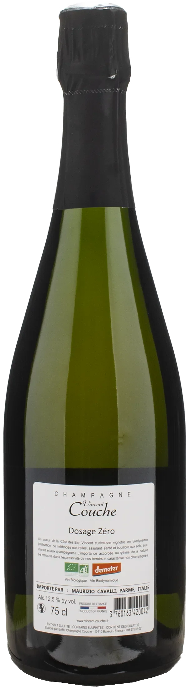 Vincent Couche Champagne Dosage Zero