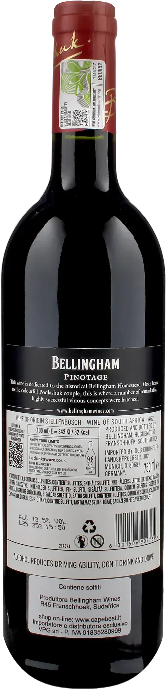 Bellingham Homestead Pinotage 2022