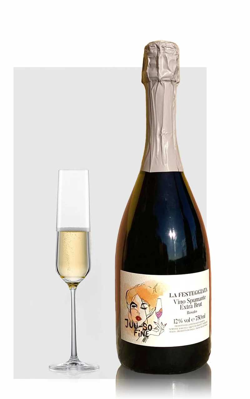 La Festeggiata, Juu-so Fine Pink Spumante 2023