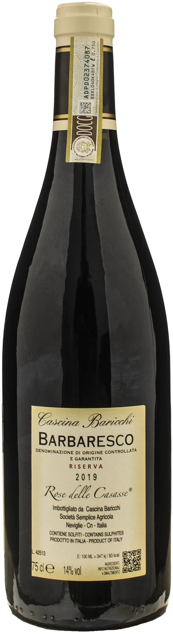 Cascina Baricchi Barbaresco Riserva Rosa delle Casasse 2019