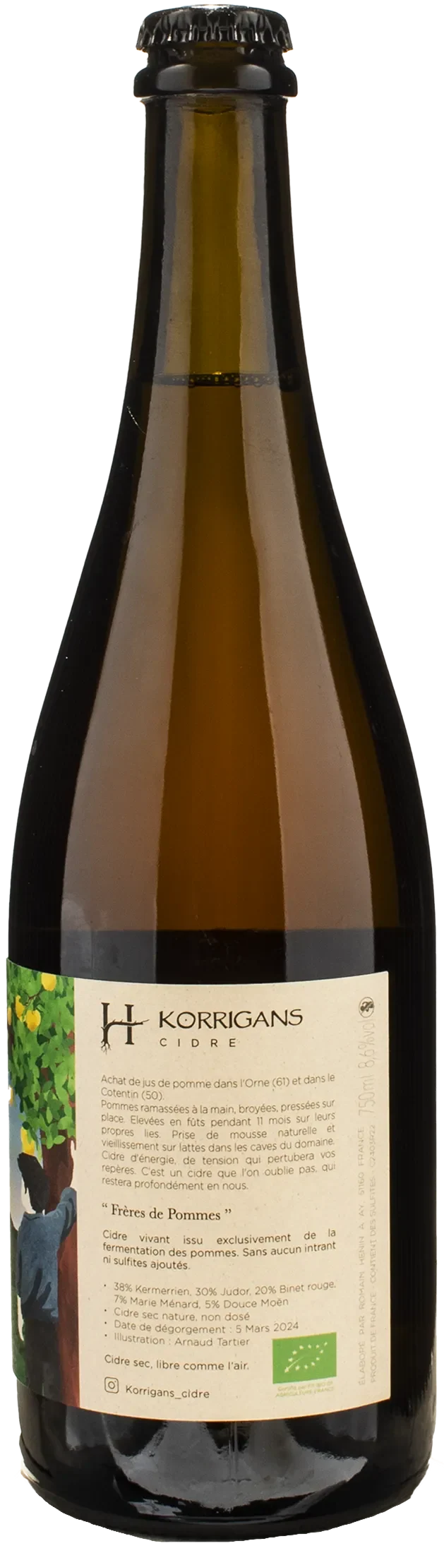 Romain Henin Korrigans Cidre Freres de Pommes 0.75L