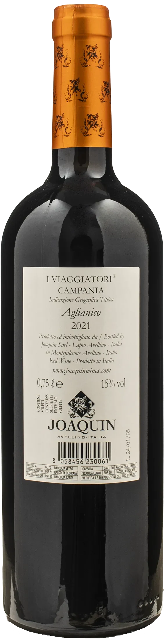 Joaquin Aglianico I Viaggiatori 2021