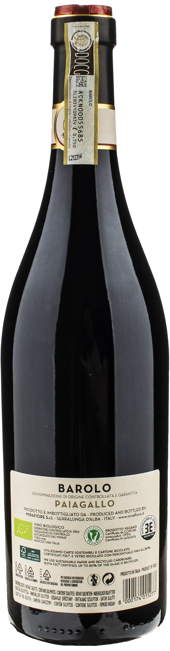 Mirafiore Barolo Paiagallo 2019