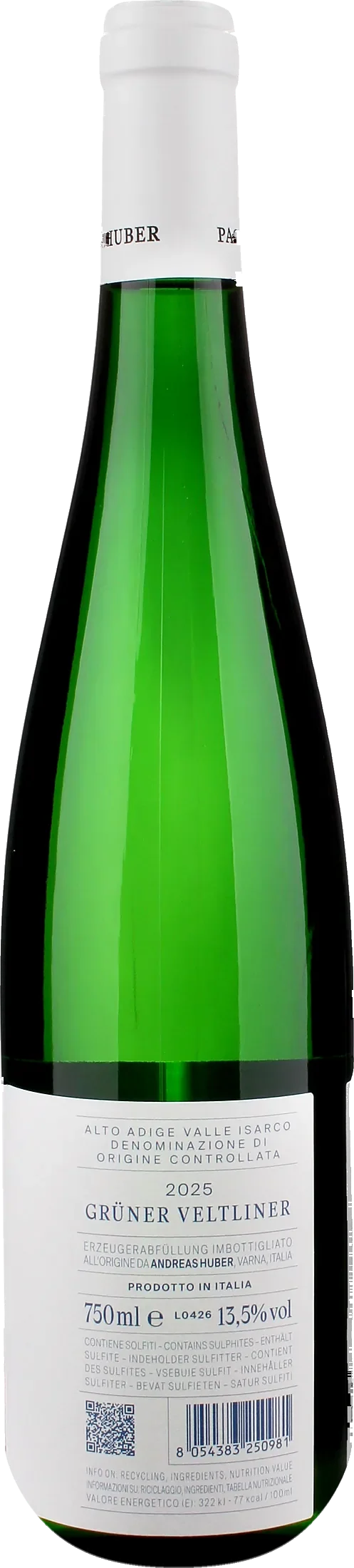 Pacher Hof Huber Valle Isarco Gruner Veltliner 2025