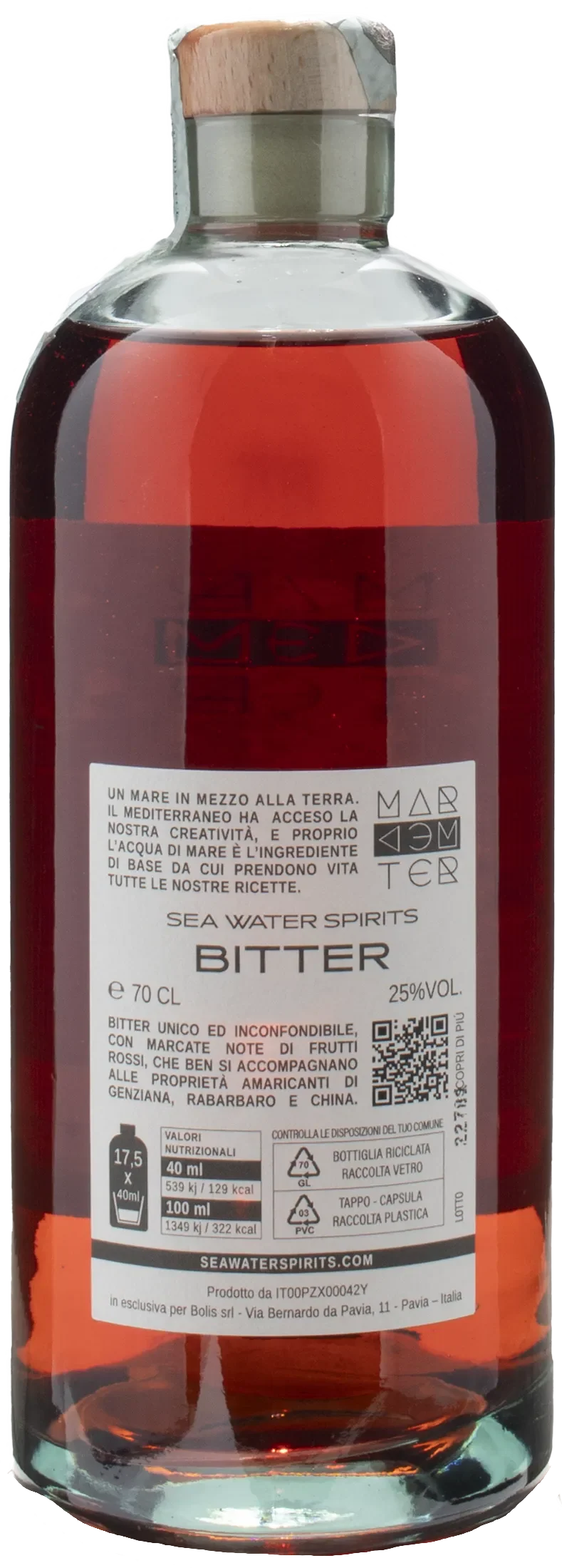 Sea Water Spirits Bitter Mediterraneo 0.7L