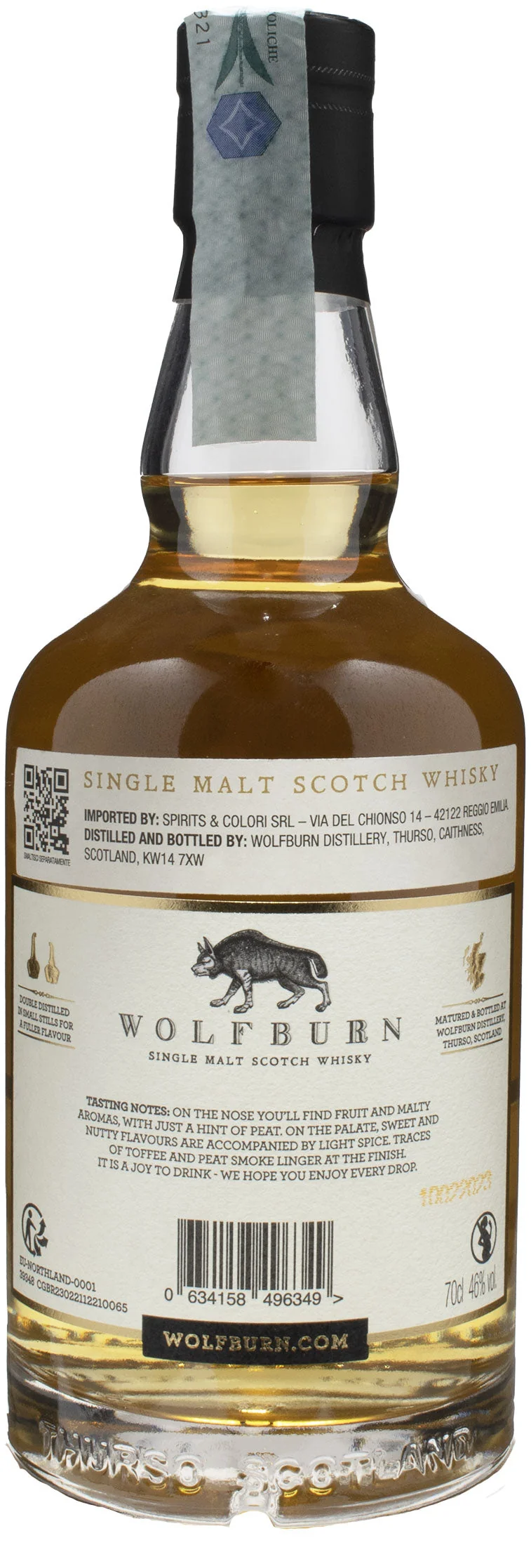 Wolfburn Single Malt Scotch Whisky Northland Hand Crafted 0.7L