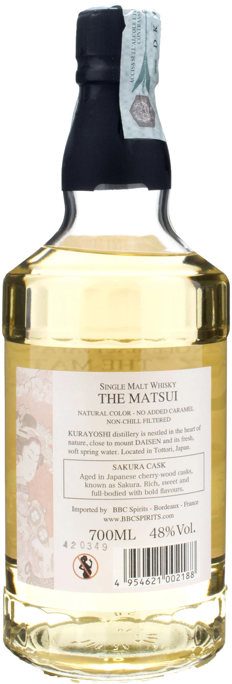 The Matsui Whisky Single Malt Sakura Cask 0.7L