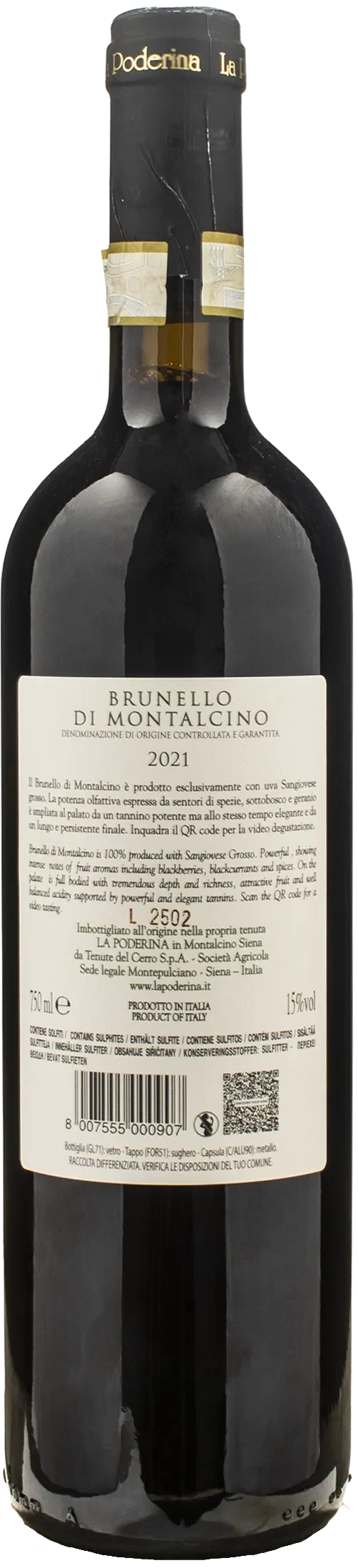 La Poderina Brunello di Montalcino 2021