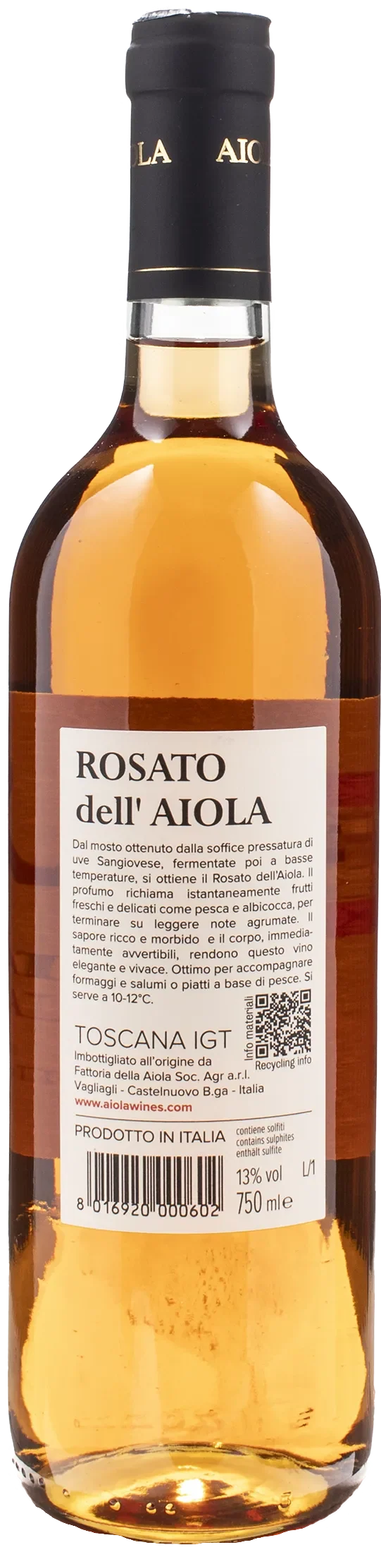 Fattoria della Aiola Rosato dell'Aiola 2022